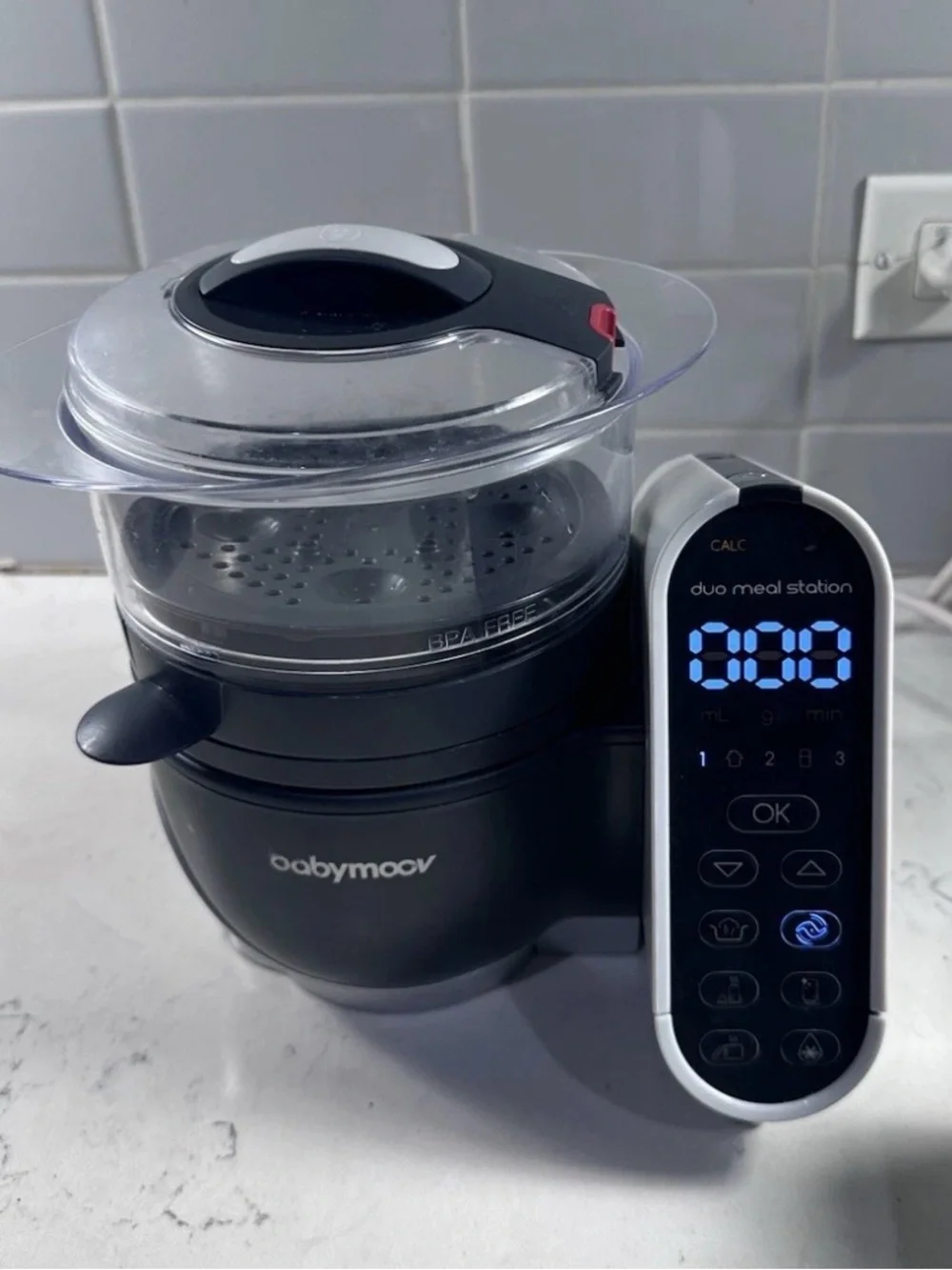 Babymoov NutriBaby+ Blender & Steamer Meal Station BPA-Free Timer A001125